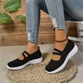 thumbnail image 2 of HEWUQI Women's Knit Slip on 2026 Breathable Walking Mules Orthopedic Backless Tennis Sneakers Arch Support Orthopedic Mesh Work Shoes Black Size 6.5, 2 of 4