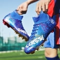 thumbnail image 5 of Botas de fútbol de alta calidad para hombre, zapatillas cómodas, zapatos de fútbol, tacos ultraligeros, antideslizantes, deportivos, Fg Turf, tobillo de Futsal, nuevo, 5 of 5