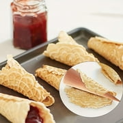 cbzote Wooden Pizzelle Cone Roller Waffle Roll Forming Tool Ice Cream Cone Shaping Mold for Homemade Baking Dessert Making