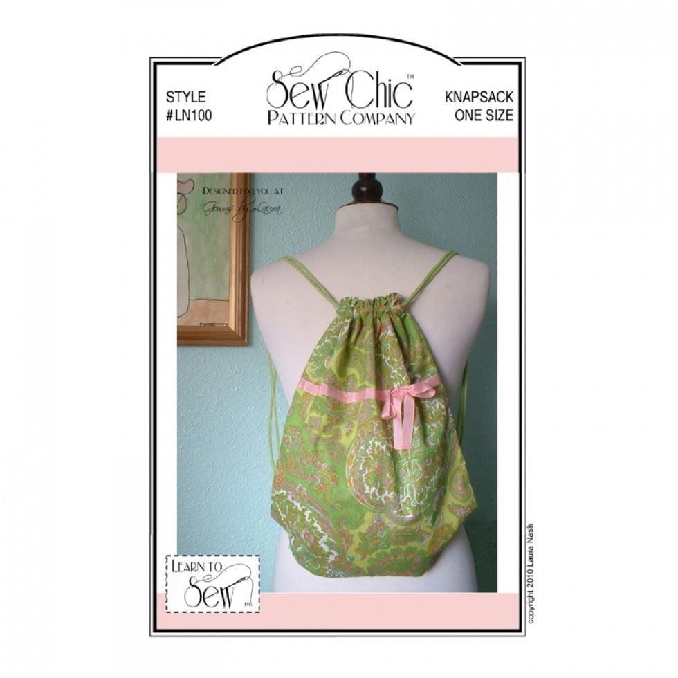 Sew Chic Sewing Pattern Knapsack - Bags and Vintage Style - Easy