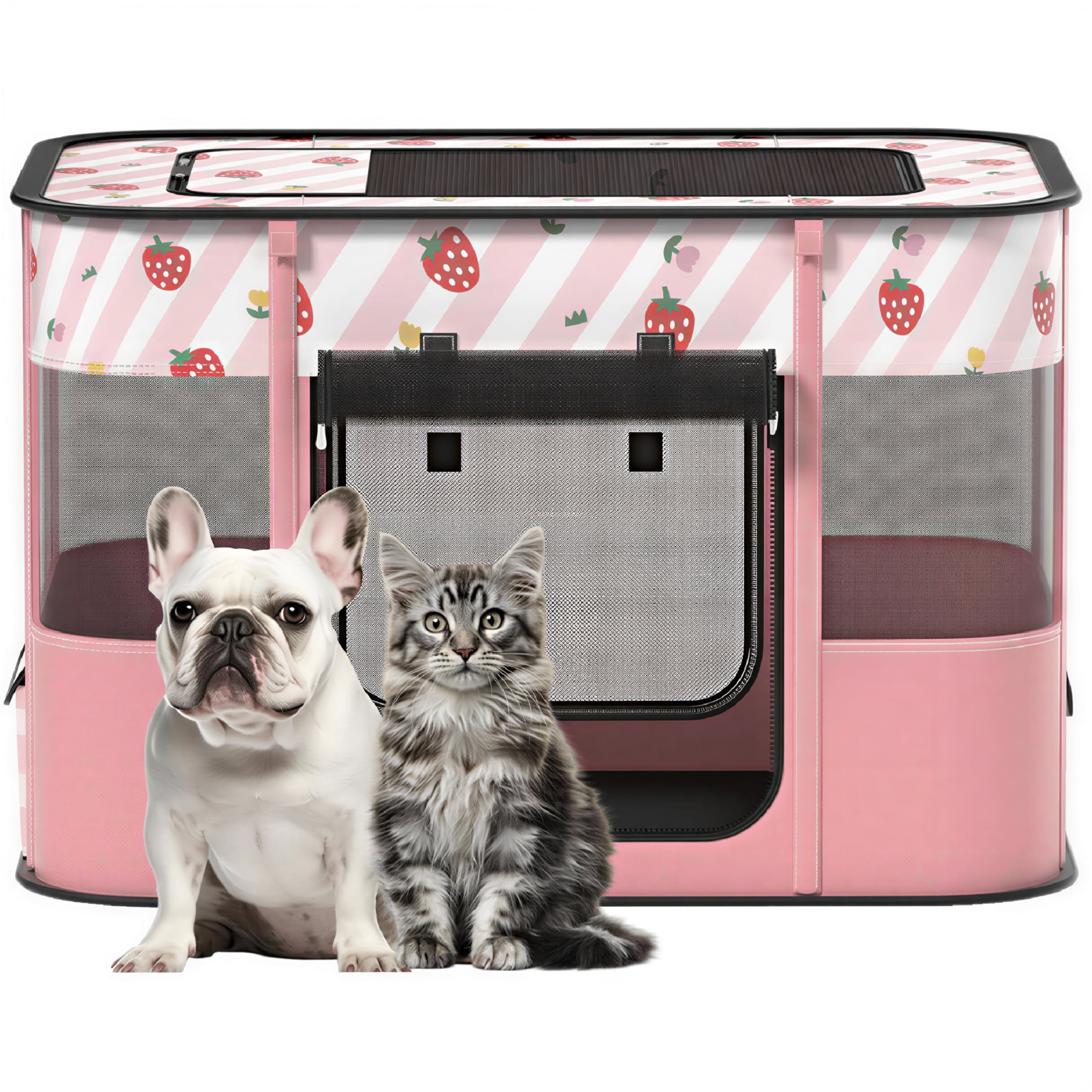 AUQ Cat Playpen,Portable Convenient Puppy Playpen,Designed with Safety in Mind Dog Tent,XL