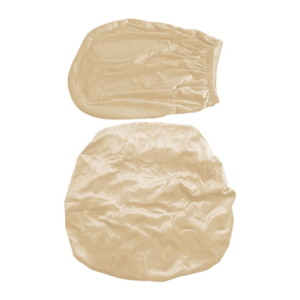 Funda para silla de computadora, funda para silla de oficina, 2 piezas, protector de muebles a prueba de aceite beige