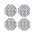 thumbnail image 2 of Kll Octagon Drink Coasters Set Of 4,Pu Leather Absorbent Coasters Set Decorative Coffee Cup Coasters Housewarming Gift For Home Decor-Cute Sloth, 2 of 9