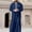 Blue, variant on Muslim Men's Robes Loose Embroidered Robes Arabic Thobe Ethnic Style Traditional Casual Thawb Islamic Prayer Clothes Gray