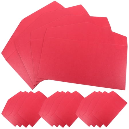 CTIRCHIU 25Pcs Red Paper Envelopes Decorative Multi Function Wedding Invitation Card Envelopes