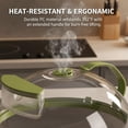 thumbnail image 4 of Microwave Splatter Cover with Water Steamer: 10" Tall Dome Plate Microwave Cover for Food with Handle and Vent - Keeps Food Moist, Easy Clean, Splatter Guard, 4 of 9