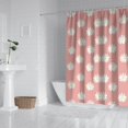 thumbnail image 2 of Pink Daisy Flower White Blooms Pattern Shower Curtain 84"x72" ,Bathroom Decorative Shower Curtains Set with 12 Hooks,Modern Waterproof Washable Shower Curtain, 2 of 6
