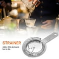 thumbnail image 1 of Cocktail Strainer for Drinks Short Handle Mixed Drinks Filter Food Grade Stainless Steel for Home Kitchen, 1 of 3