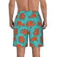 thumbnail image 3 of KLL Fun Octopus Men's Casual Summer Beach Shorts Hawaiian Shorts with Pockets-Small, 3 of 5