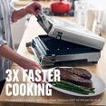 thumbnail image 4 of George Foreman Taille Familiale (4-6 Portions), GRD6090B Sélection Intelligente Sans Fumée, Acier Inoxydable, 4 of 5