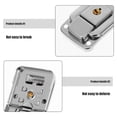 thumbnail image 2 of 6pcs Suitcase Lock Hasp Replacement Iron Toggle Hasps Latch Locks With Key For Luggage Suitcases Toolboxes And Cabinets Travel And Storage Silver, 2 of 9