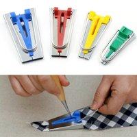 Gobestart Set of 4 Size Fabric Bias Tape Maker Tool Sewing Quilting 6mm 12mm 18mm 25mm Set