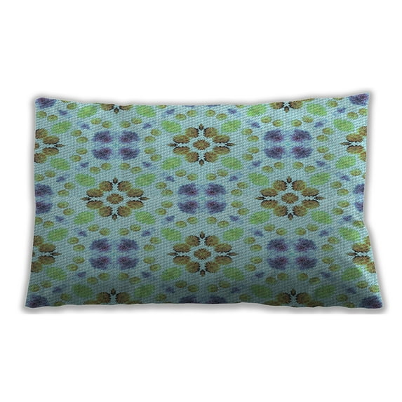 Ahgly Company Outdoor Rectangular Contemporary Lumbar Throw Pillow, 13 inch by 19 inch