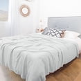 thumbnail image 3 of Unique Bargains Cooling Viscose from Bamboo Breathable Blanket Light Gray Full, 3 of 7