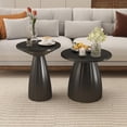 thumbnail image 7 of Round End Table for Living Room, Metal Small Side Table, Modern Nightstand Tea Table for Living Room, Black, 7 of 7