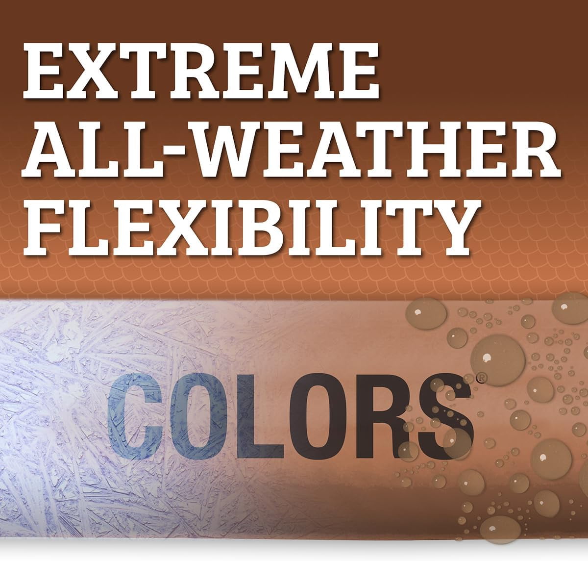 Colors Lead-In Garden Hose 5/8in. x 10ft., Lightweight All-Weather Water Hose,  and Flexible, Leak- Connections, Red Clay