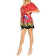 thumbnail image 4 of HAPPY BAY Women's Loose Boho Swimsuit Cover ups Tops 3X-4X Red-P121, 4 of 4