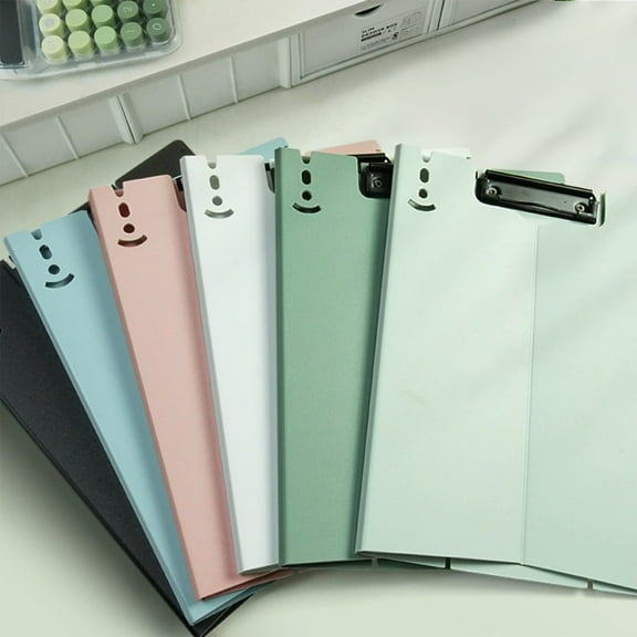 CQCYD under $5 Foldable Clipboard Folder, Folder Nursing Clip Board, Standard A4 Letter Size Clip Board, Plastic Clipboard Folio for Nursing Office