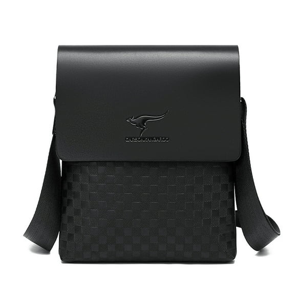 Bolso bandolera de piel para hombre, bandolera de negocios