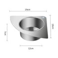 thumbnail image 3 of Fiudx Ofertas y liquidaciones Cesta de filtro Cesta de fregadero triangular de acero inoxidable 304 Cesta de almacenamiento de suministros de cocina Estante de filtro, 3 of 7