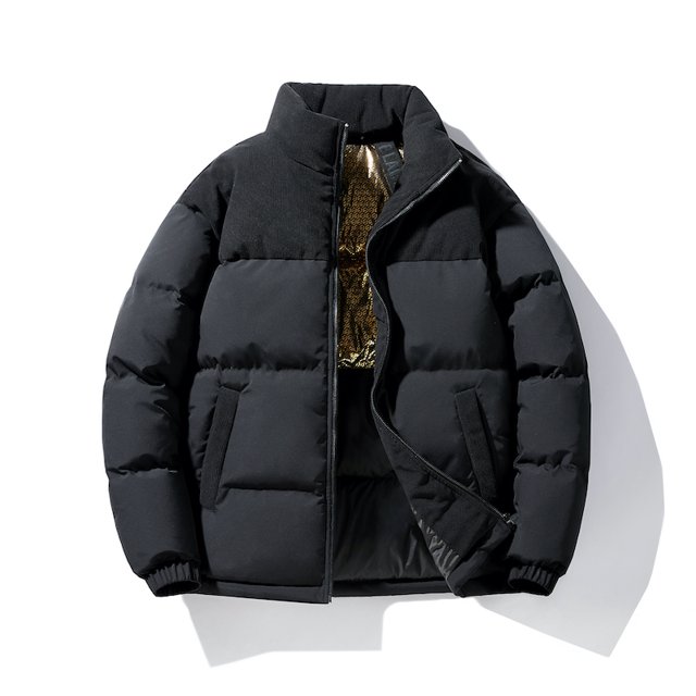 Vertical Collar Color Down Jacket Warm Simple Trend Classic All-purpose Fabrics Warm Comfortable Skin-friendly Wear Down Coats