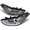 Luxury Smoke Lens With Chrome Plated Housing, variant on AKKON - For Elantra Black Bezel Dual DRL Daylight LED Strip Projector Headlights Front Lamps Left + Right