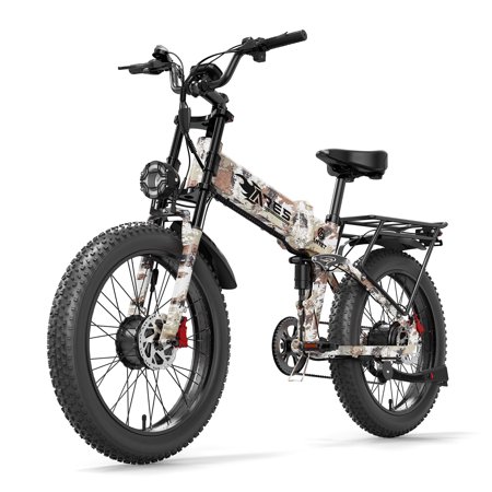 AMYET ARES Electric Mountain Bike for Adults, Dual Motor AWD Peak 3000W Ebike 52V 25Ah 34MPH UL2849