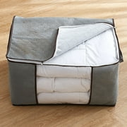 90L Large Storage Bags, 1 Pack Clothe Storage Bins Foldable Closet Organizer Storage Containers With Handles Thick Fabric For Clothing, Blanket, Comforters
