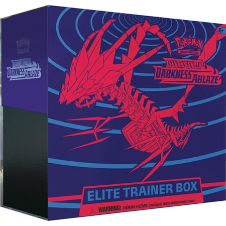Pokemon Sword & Shield 3- Darkness Ablaze Elite Trainer Box- 8 Booster Packs, 65 Cards, 45 Energy Cards, 6 Counter Dice,