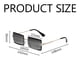 thumbnail image 4 of Gafas de sol rectangulares sin montura compatibles con mujeres y hombres, gafas ultraligeras con montura de metal, gafas cuadradas de moda con protección UV400, unisex, 4 of 5