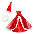 thumbnail image 4 of SHUWND 34 Pack Christmas Style Doll Clothes Including 12 Dresses 12 Headdress and 10 Shawl for 11.5inch Dolls, 4 of 9