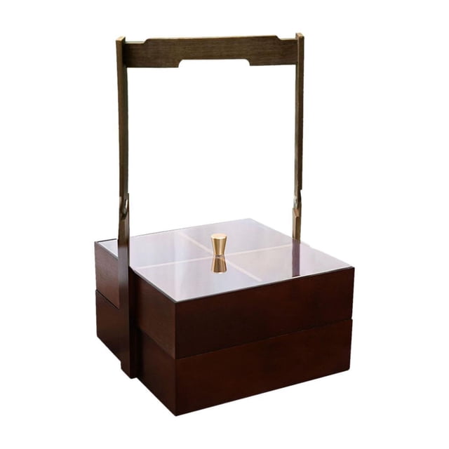 Bandeja dividida para frutos secos, recipiente para servir frutos secos, bandejas de postre, MESA CENTRO de MESA, caja de dulces multiusos, Chocolate