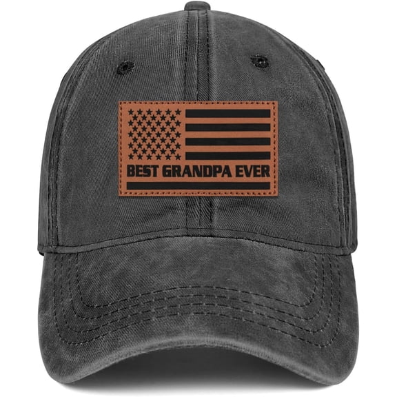 Best Grandpa Ever Hat American Flag Hat