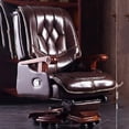 thumbnail image 4 of Luxury Mobile Ergonomic Chair Recliner Comfy Salon Lazy Lounge Office Chair Living Room Cadeira De Escritorio Office Furniture My Lux Decor Round, 4 of 22