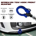 thumbnail image 4 of Xotic Tech JDM Sport Track Racing Style CNC Aluminum Screw-on Tow Hook Front Bumper Compatible with Acura TL or Honda Fit S2000 (Blue), 4 of 8