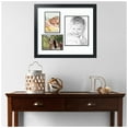 thumbnail image 2 of ArtToFrames Collage Photo Picture Frame with 1 - 8x10 and 2 - 5x7 Openings, Framed in Black with Super White and Black Mats (CDM-3926-78), 2 of 8