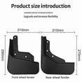 thumbnail image 5 of Car Mud Flaps for Polestar 2 Mudguards Fender Mud Guard Flap Splash Flaps Accessories, 5 of 5