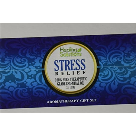 Stress Relief Blend Set 100% Pure, Best Therapeutic Grade Essential Oil Kit - 3/10mL (Calm Body/Calm Mind, Relaxation, and Stress