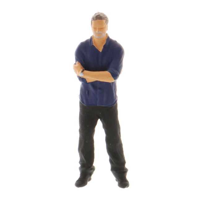 1/64 Miniature Racing Car Scene Character Movie Figure Model - Dark Blue, 2.9cm