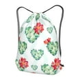 thumbnail image 3 of XMXT Unisex Drawstring Backpack for Women Men, Heart Cactus Floral Waterproof Gym Bag String Bags for Shopping Sport Travel, m, 3 of 8