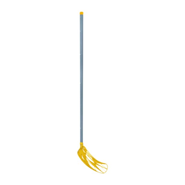 Palo de Hockey Floorball para niños, palo de Hockey sobre hielo portátil para mejorar el manejo del palo, palo de Hockey sobre hielo para deportes de Amarillo Izquierda