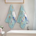 thumbnail image 3 of Rabbits Hunt Eggs Hand Towels 2 PCS, Spring Easter Kitchen Towel Ultra Soft and Highly Absorbent,Decorative Fingertip Face Towel for Bathroom Hotel, 28.3"x14.4", 3 of 4