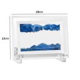 thumbnail image 3 of Exhibición De Arte De Arena 5 pulgadas Sand Art Quicksand 3D paisaje que fluye arena imagen reloj de arena (azul), 3 of 7