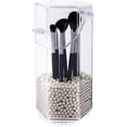 thumbnail image 1 of Caja de almacenamiento acrílica hexagonal y caja de almacenamiento a prueba de polvo, caja de almacenamiento, portalápices, brocha para guardar maquillaje, delineador de ojos, lápiz labial, etc. con, 1 of 7