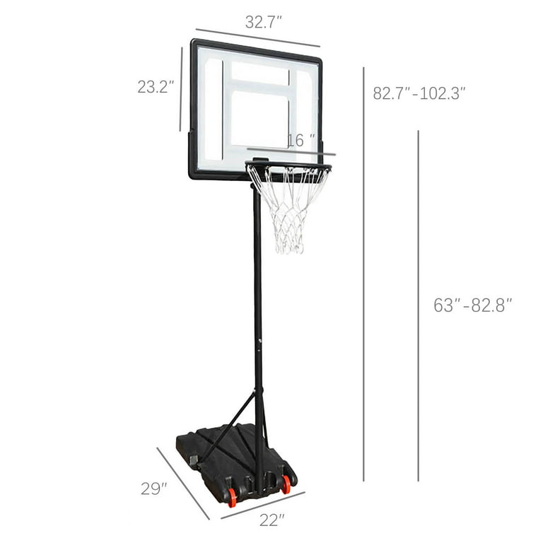 Unisub 7.5 x 9 Sublimation FRP Mini Basketball Goal