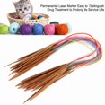 thumbnail image 4 of Knitting Circular Needles Circular Knitting Needles Knitting Annular Needles Bamboo Tube Marked Smooth Sturdy for Creative Hobbies Circular Knitting Needles Set, 4 of 7