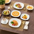 thumbnail image 4 of vancasso 36 pcs Dinnerware Sets, Plates and Bowls Set for 6, Porcelain Dinner Set, White, 4 of 10