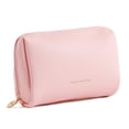 thumbnail image 1 of Bolsa de maquillaje de viaje Aveniee Small de piel vegana rosa, 1 of 6