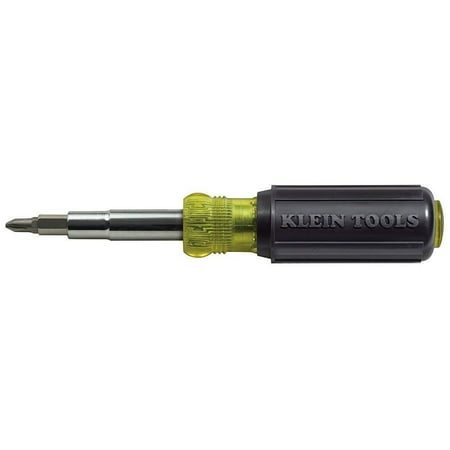 Socket Nut Screwdriver Tools Screwdriver and Nut Driver 11-in-1 Multi Tool, Industrial Strength Bits, Cushion Grip Handle 32500, Integrated screwdriver and nut driver shaft.., By Klein Tools ()