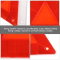 thumbnail image 3 of LEORX 10Pcs Red Triangle Reflectors Plastic Vehicle Rear Marker Boards for Enhanced Visibility, 3 of 7